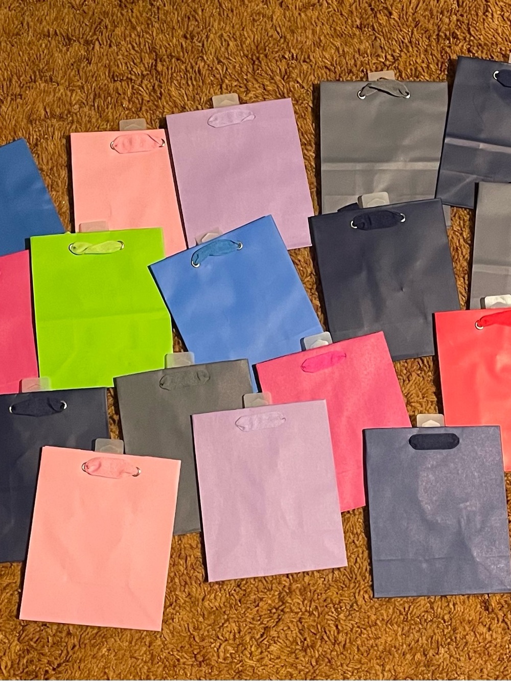 Assorted Hallmark Gift Bags - Pastel & Bright Colors